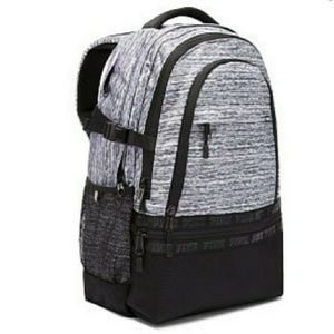 Pink collegiate backpack